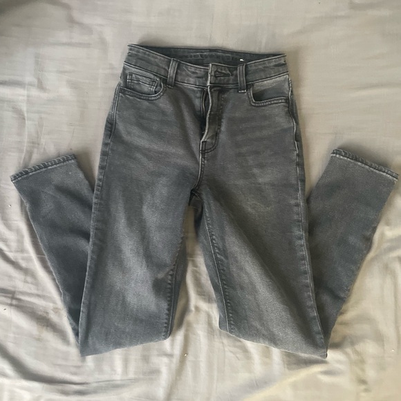 amercian eagle worn once black strechy jeans - Picture 2 of 4